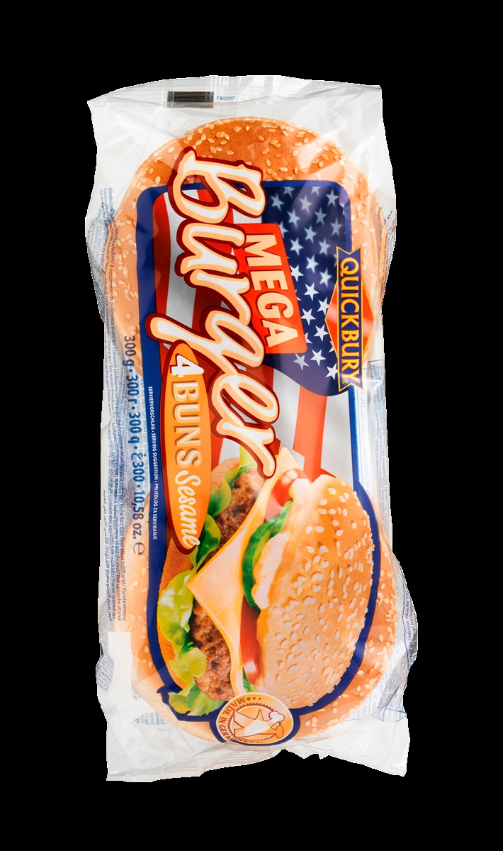 Burger buns Mega 4-pack